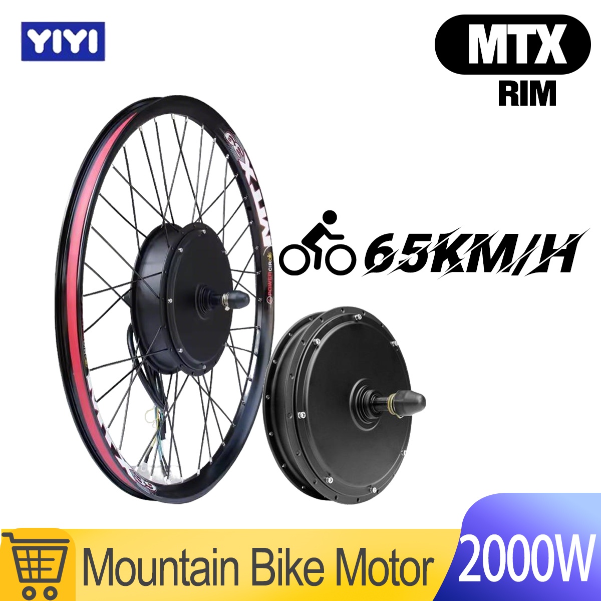 72V 5000W Hub Motor Kit - Moteur de roue de vélo électrique