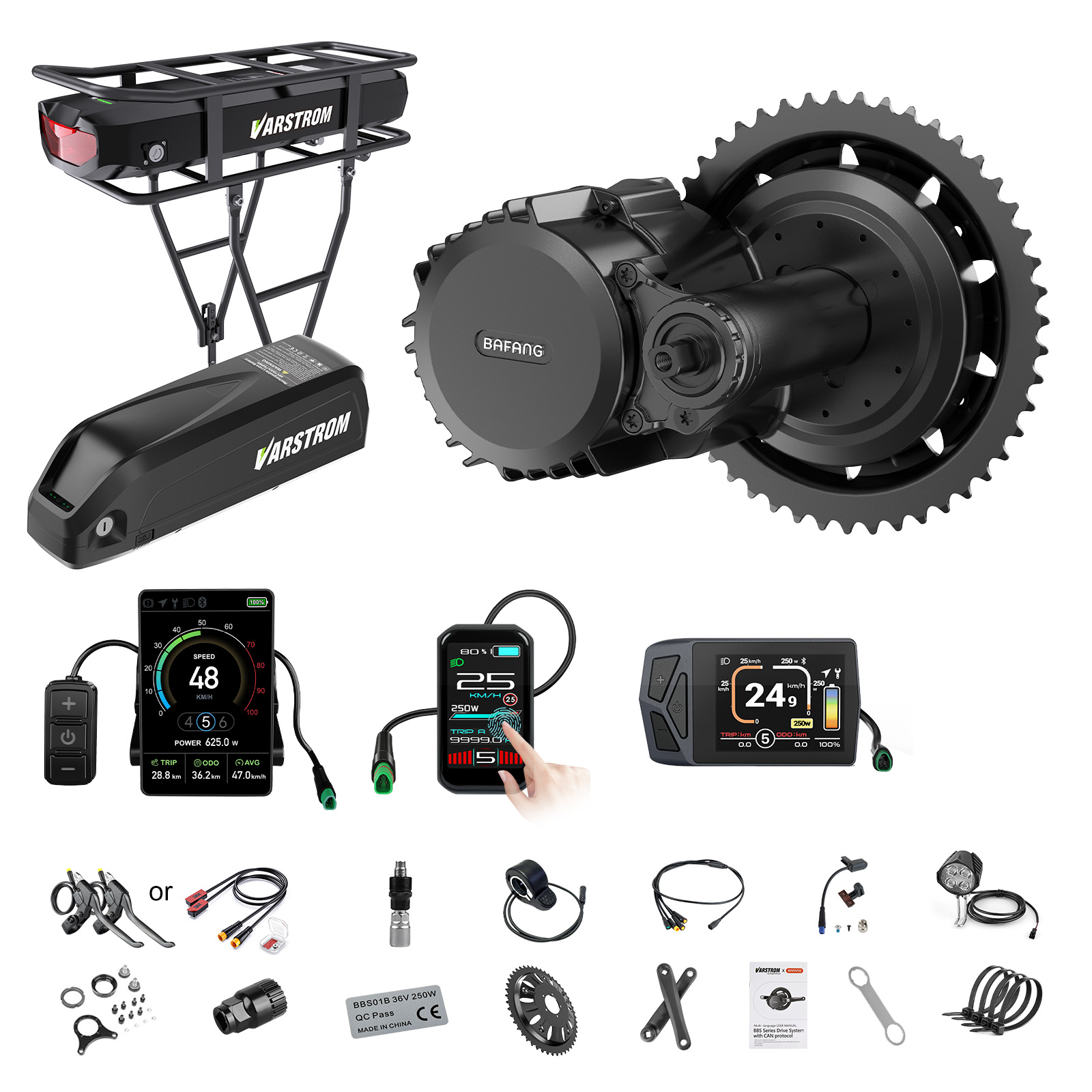 Bafang Bbs02B 48V 750W Mid Drive Kit - [Expédition US] Kit Moteur Central Bafang
