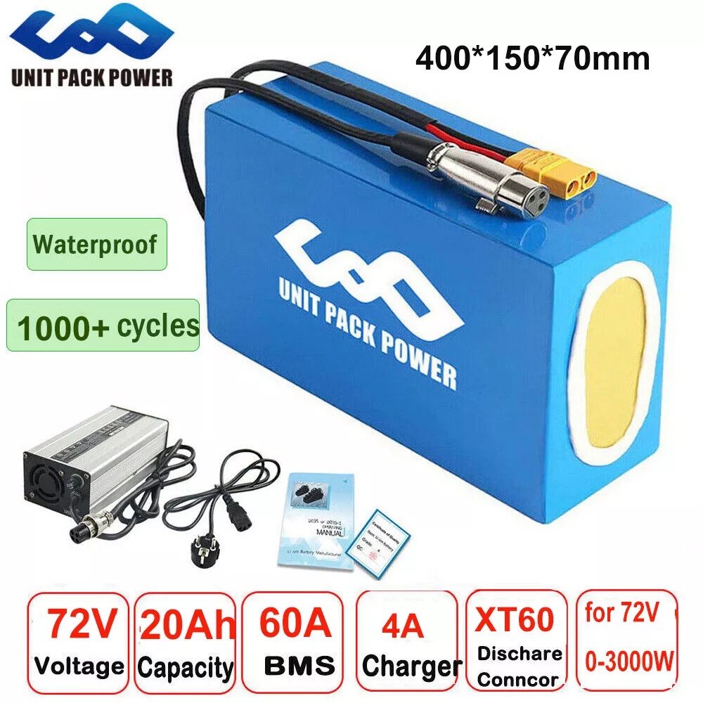 Batterie de vélo électrique 72 - Electric Bicycle Battery 72V 30Ah avis et prix